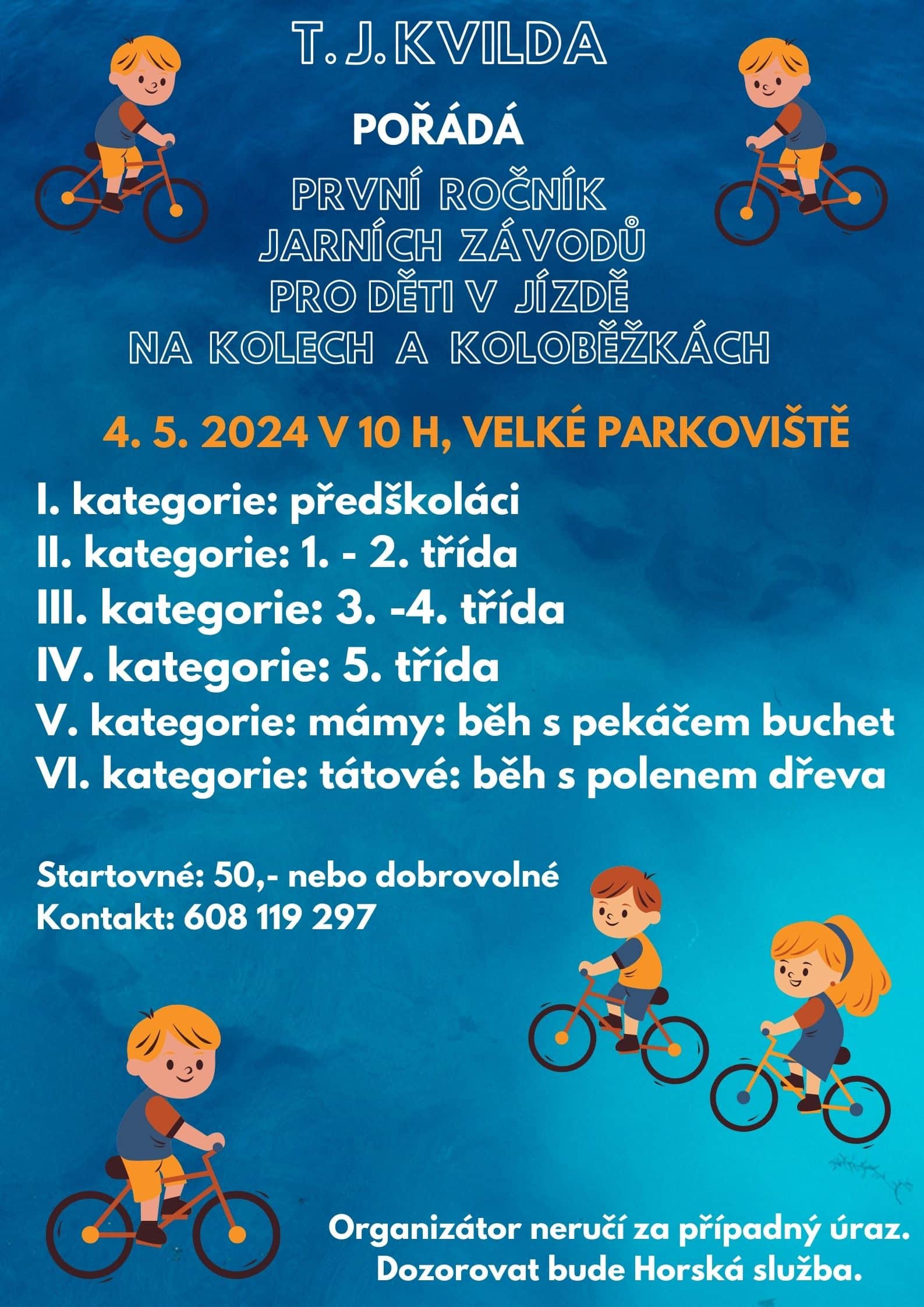 1. ročník závodů na kolech na Kvildě