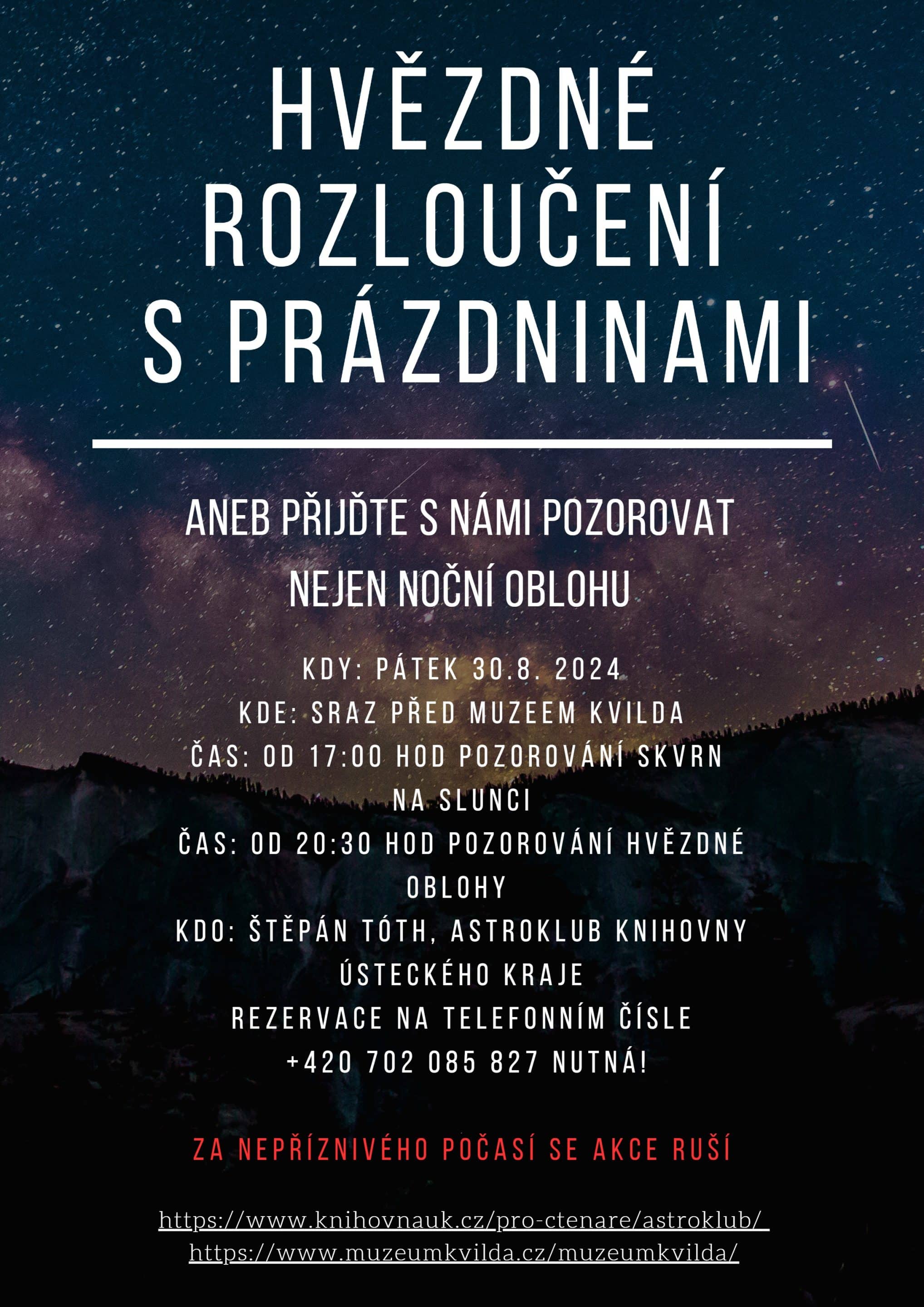 Hvězdné rozloučení s&nbsp;prázdninami