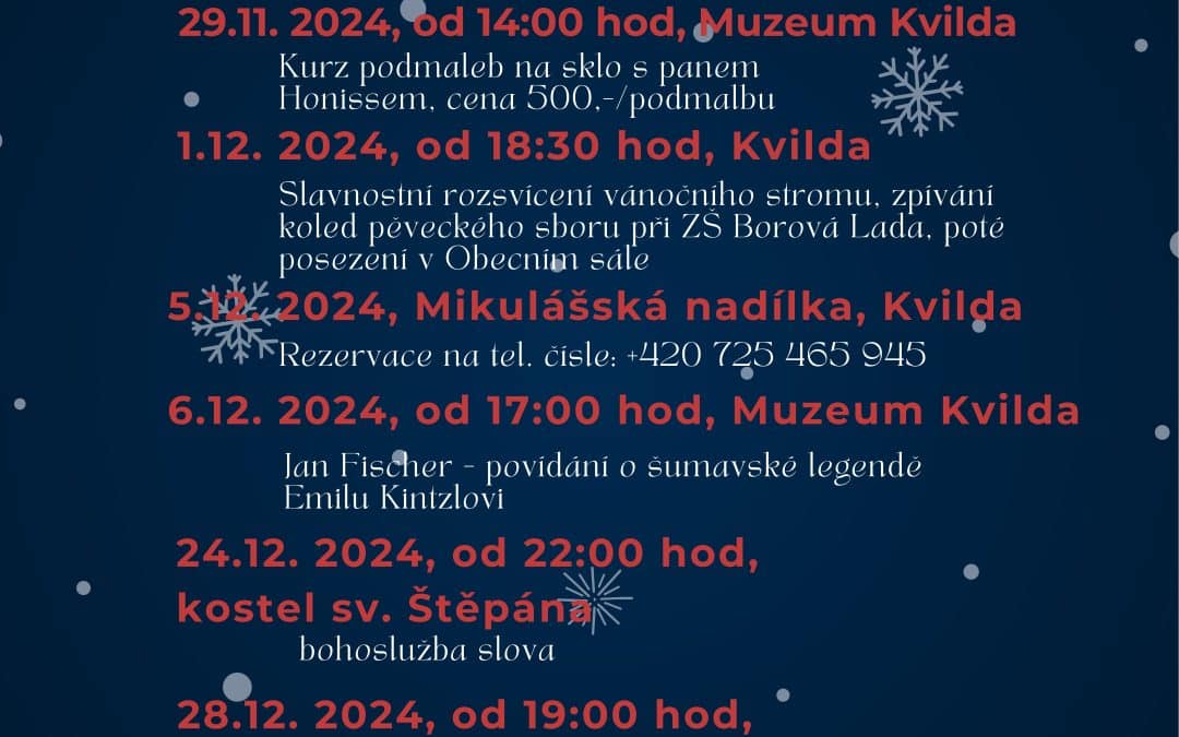 Adventní čas na&nbsp;Kvildě