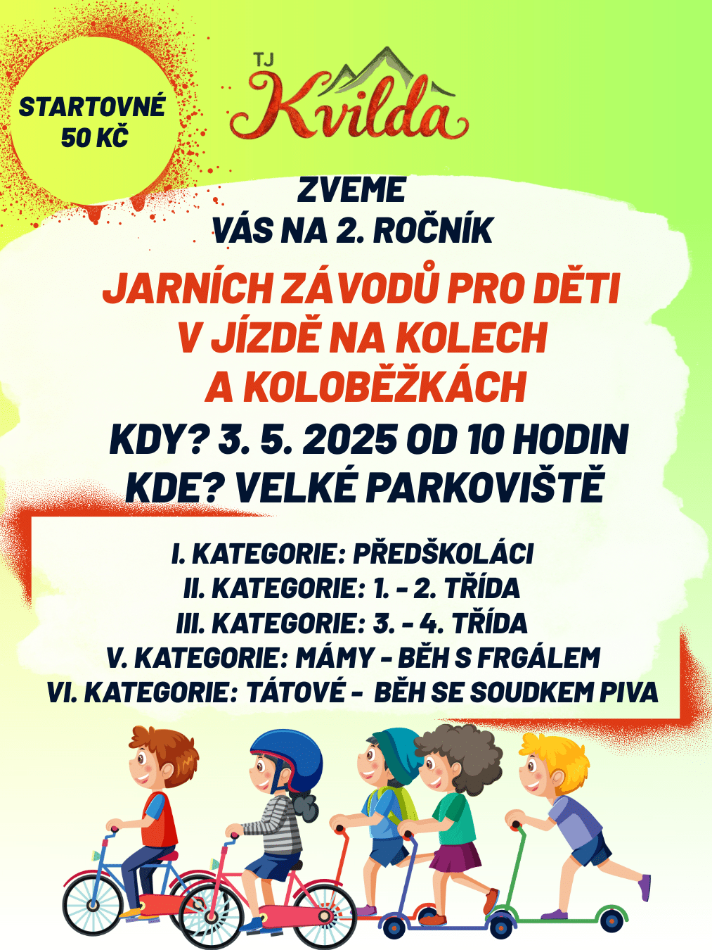 Jarní závody pro&nbsp;děti
