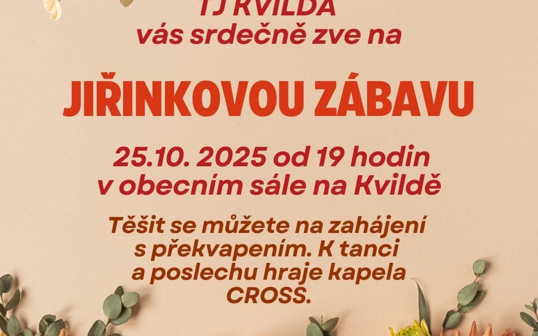 Jiřinková zábava na&nbsp;Kvildě