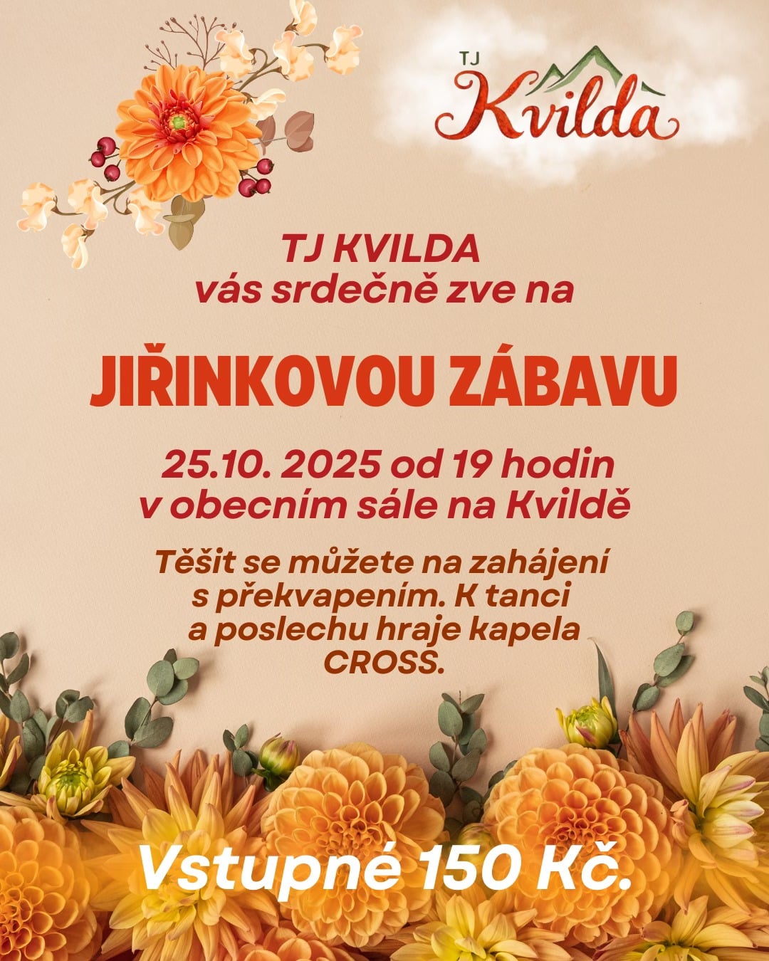 Jiřinková zábava na Kvildě