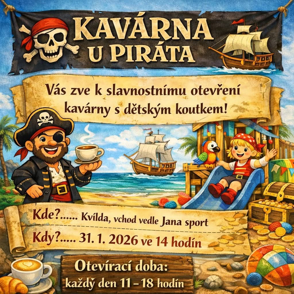 Nová kavárna s dětským koutkem na Kvildě!