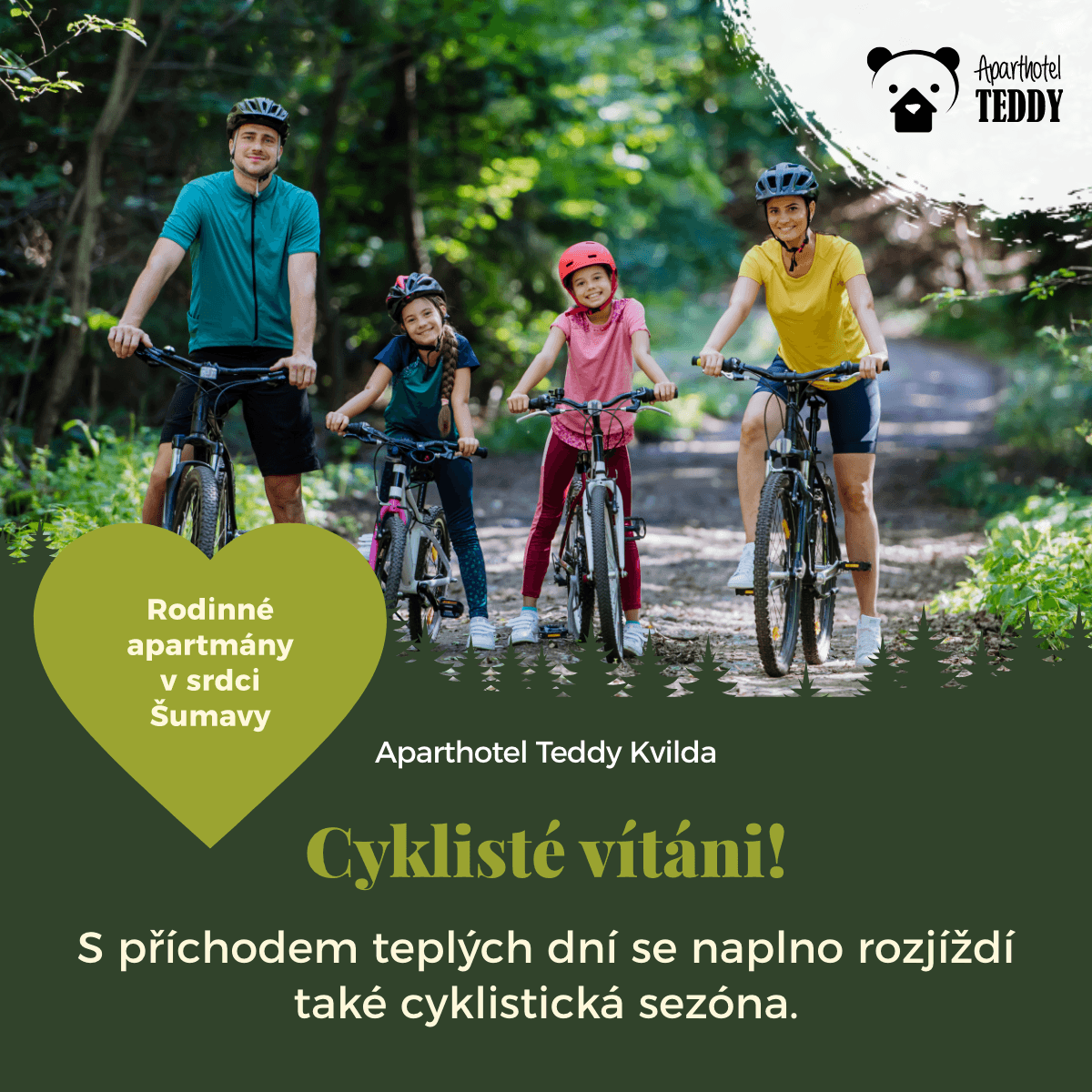 Cyklisté vítáni!
